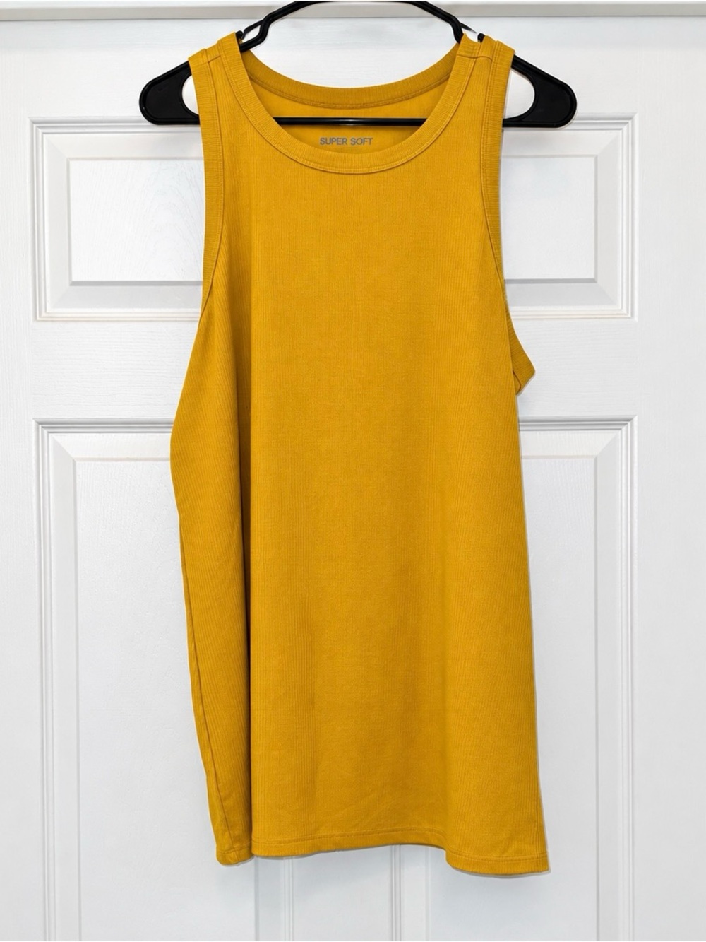 Super Soft Women's Torrid Ribbed Knit Mustard Tank Top